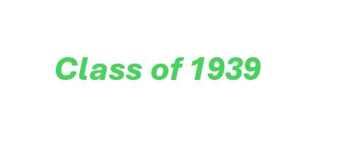 Class of 1939